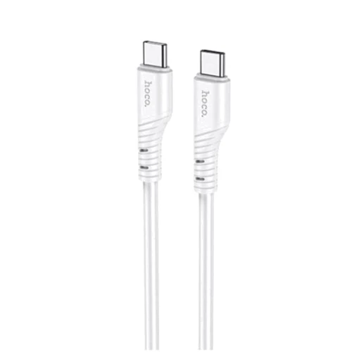 Кабель Hoco USB-C to USB-C X97 Crystal 3A 60W 1m Light White: Тип USB-C - USB-C