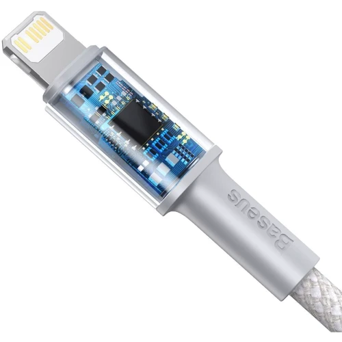 Кабель Baseus Cable USB-C to Lightning PD High Density Braided 20W 2m White (CATLGD-A02): Довжина 2 м