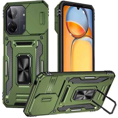 Чохол для телефона Mobile Case Camshield Army Ring Army Green для Xiaomi Redmi 14C/A4/Poco C75