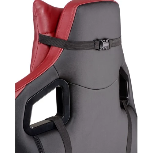 Кресло геймерское Special4You ExtremeRace black/deep red: Оснащение Механизм качания, Поясничный валик, Ортопедические, С колесиками, Подголовник, Подлокотники