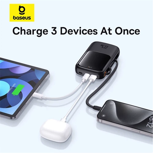 Внешний аккумулятор Baseus Power Bank 20000mAh Qpow Pro FC 22.5W Black (P10067103113-00) фото 11