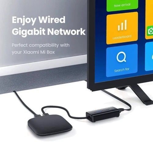 Адаптер Ugreen Adapter USB to 3хUSB 3.0+RJ45 Black (20265): Додаткові роз'єми Ethernet, USB OTG