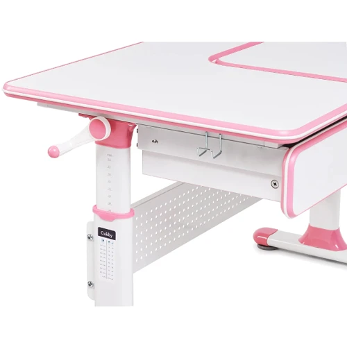Растущая парта для школьников Cubby Toru Pink: Особенности Регулировка угла наклона столешницы, Регулировка высоты