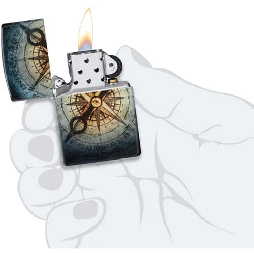 Запальничка Zippo Compass Ghost Design 48562: Виробник Zippo