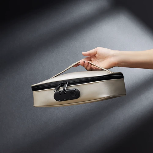 Кейс для игрушек Dorcel Discreet Вox Luxury Green, кодовый замок, 27×16×7,62 см