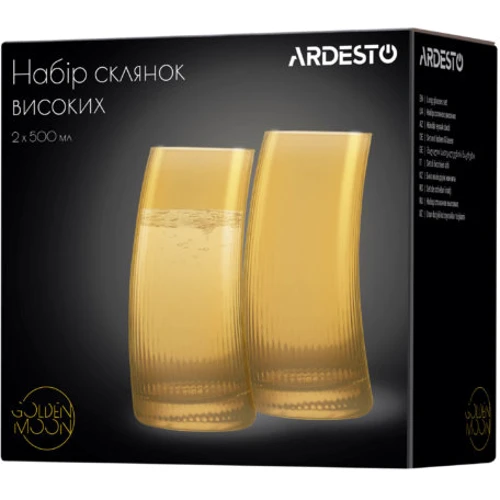Набір склянок Ardesto Golden Moon високих 500 мл 2 шт. (AR2650GB): Тип Набор стаканов 2 шт.