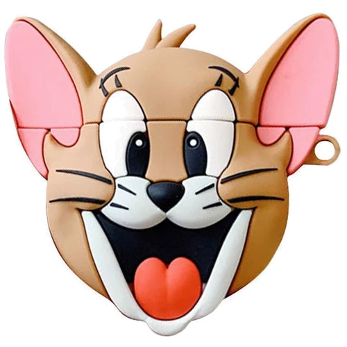 Чохол для навушників TPU Case Tom & Jerry Brown for Apple AirPods