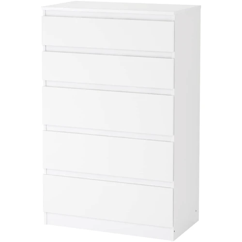 Комод с 5 ящиками ІКЕА KULLEN 70х112 см белый (20393662)