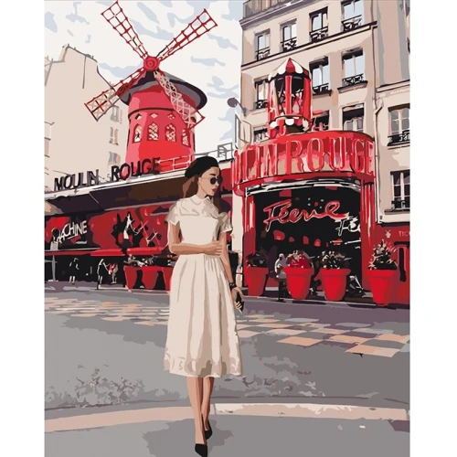 Картина по номерам Идейка КНО4657 Moulin Rouge 40x50 см