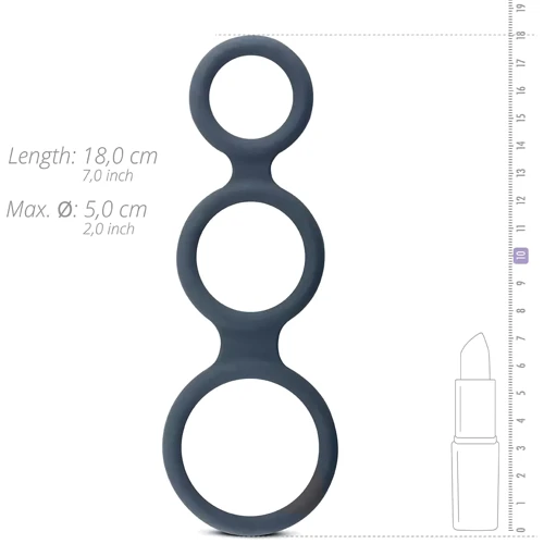 Эрекционное кольцо Boners Triple Cock Ring