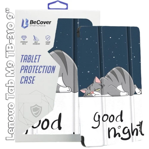 Аксессуар для планшетных ПК BeCover Smart Case Good Night for Lenovo Tab M9 TB-310 9" (709229): Цвет рисунок