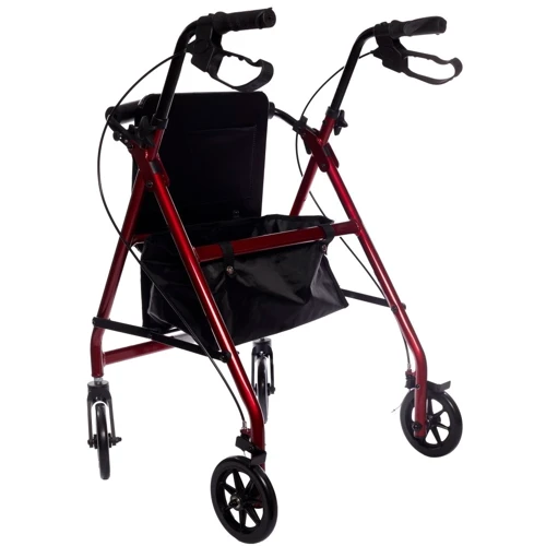 Ходунки на колесах Doctor Life 18231 Aluminum Rollator с повышенной надежностью и функциональностью (2000444021546) фото 1