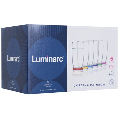Стакан Luminarc CORTINA RAINBOW НАБОР 6x330мл высокий (N1322) фото 7