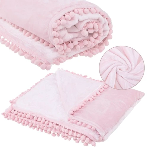 Плед Springos Extra Soft 200x220 см розовый (HA7087): Цвет розовый