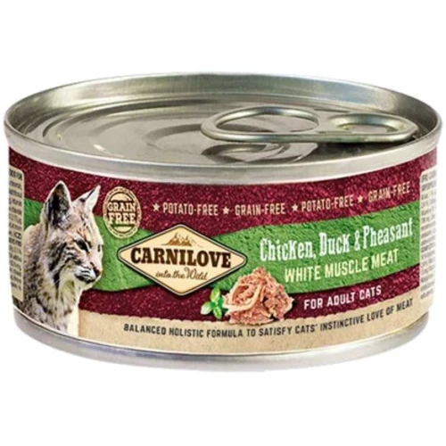Влажный корм Carnilove Chicken, Duck & Pheasant for Adult Cats с мясом курицы, утки и фазана для взрослых кошек 100 g (8595602519309)