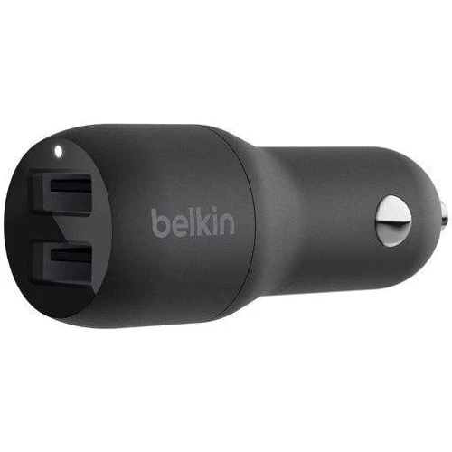 Зарядное устройство Belkin USB Car Charger 2xUSB 24W Black with microUSB Cable (CCE002BT1MBK): Кабель в комплекте microUSB