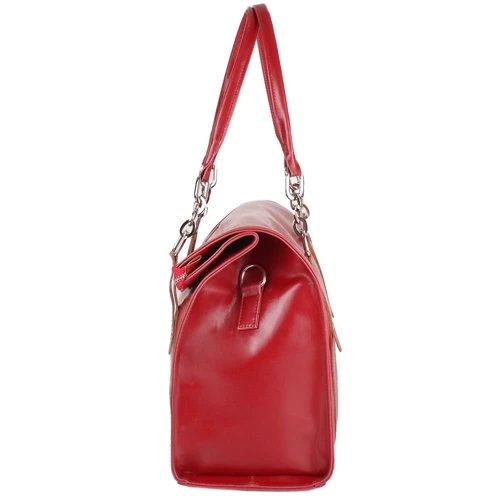 Женская сумка тоут Laskara красная (LK10201-red): Застежка Молния