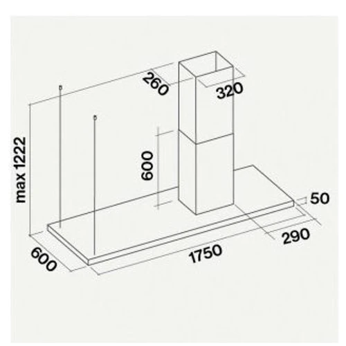 Вытяжка Falmec Lumen IS.175 DX 800 правая (CLUI75.E0P2#NEUI490F): Тип монтажа Потолочный