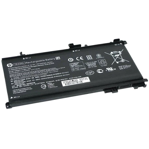 Батарея для ноутбука HP TE03XL Pavilion 15-bс Omen 15-AX 11.55V Black 5150mAh Orig: Ємність, мАг 5150