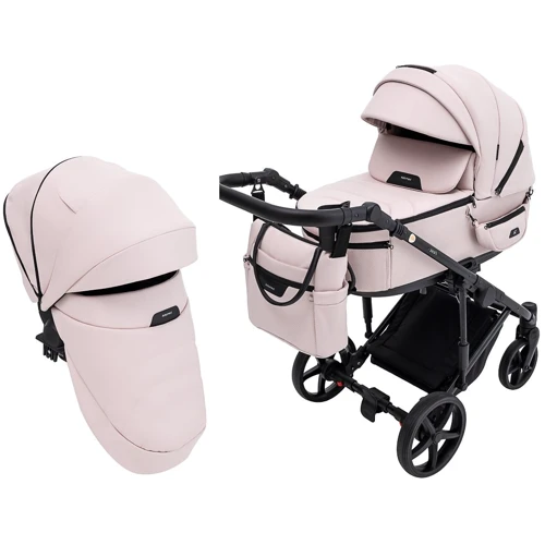 Коляска 2 в 1 Adamex Zico Eco Sa-15 розовая пудра (680854)