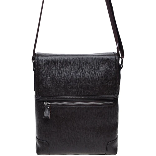 Чоловіча сумка планшет Borsa Leather темно-коричнева (k10013-brown): Країна виробник Тайвань