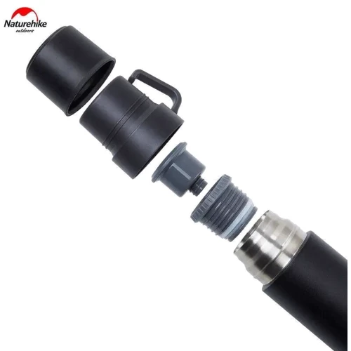 Термос Naturehike NH17S020-B 304 сталь черный 0.6 л (6927595724132): Цвет черный