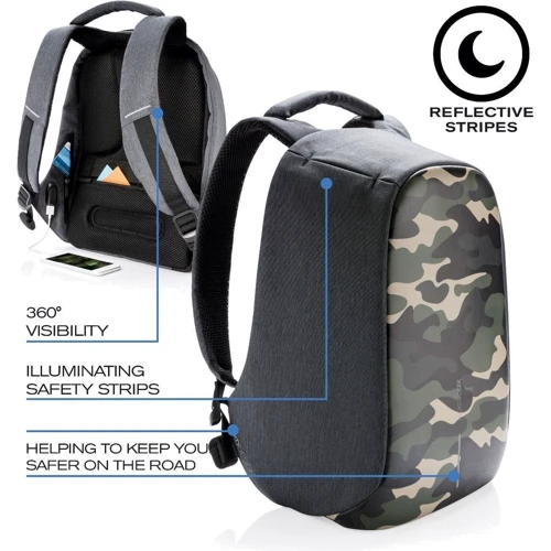 XD Design Bobby Anti-Theft Backpack Camouflage Green (P705.657) for MacBook 13-14" фото 13