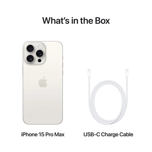 Apple iPhone 15 Pro Max 1TB White Titanium (MU7H3)