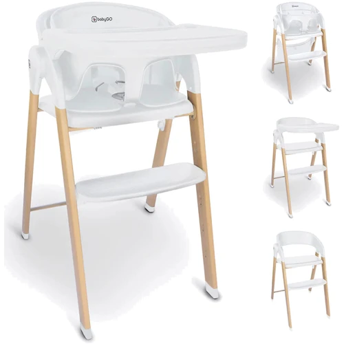 Детский стульчик для кормления BabyGO Levels 5в1 белый (51011) фото 16