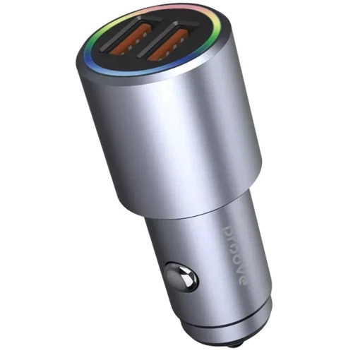 Зарядний пристрій Proove Car Charger 2хUSB Double Energy 36W Metal Gray