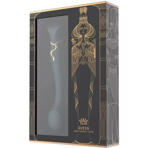 Премиальный вибратор для точки G с функцией нагрева ZALO Queen G-Spot Pulse Wave Vibe (изумрудный)