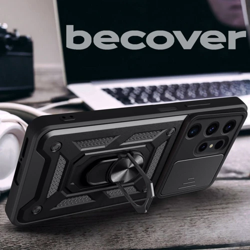 Аксессуар для смартфона BeCover Military Black for Samsung S928 Galaxy S24 Ultra (710683): Материал TPU (термополиуретан) и пластик