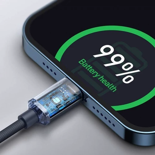 Кабель Baseus Cable USB-C to Lightning Crystal Shine 20W 1.2m Black (CAJY000201) фото 6