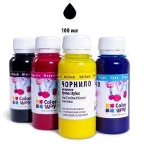 Чорнило ColorWay Canon PGI-5/520/PG-40/37 BlackPigm. (CW-CP510BK01): Колір Black