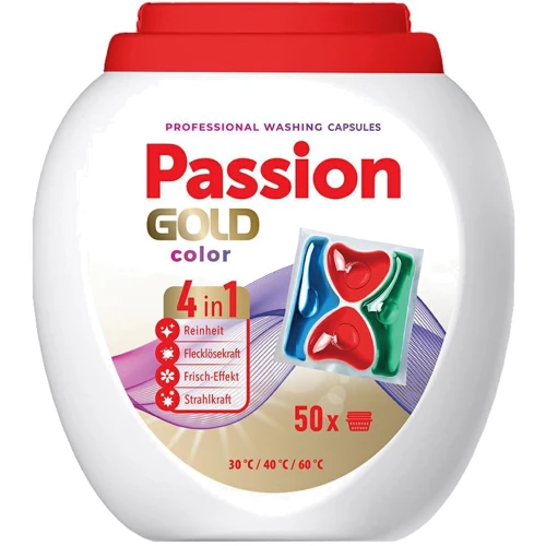 Капсулы для стирки Passion Gold Professional 4in1 Color 50 шт. (4262466440257)