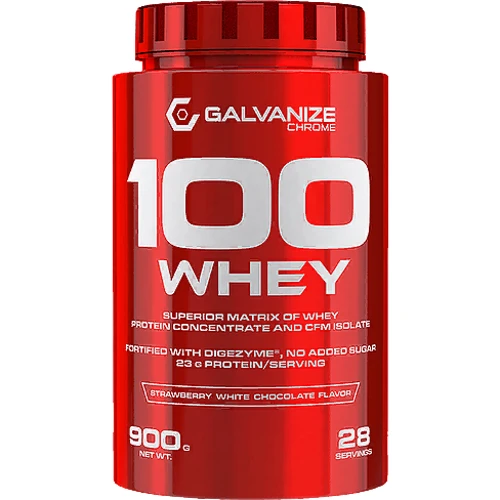 Протеин Galvanize Chrome 100 whey 900 g /28 servings/ Strawberry White Chocolate