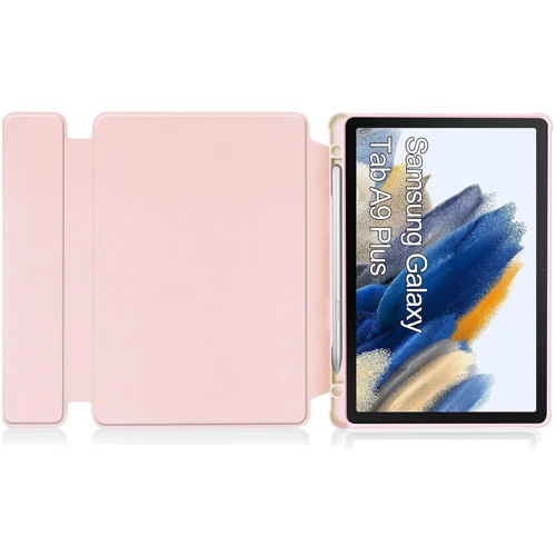 Аксессуар для планшетных ПК BeCover Case Rotatable Smart Keyboard Pink for Samsung Galaxy Tab A9 Plus SM-X210/SM-X215/SM-X216 (710333): Материал Экокожа