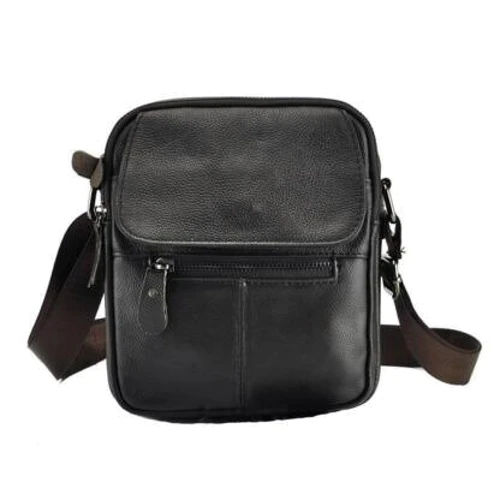 Чоловічі сумки через плече Borsa Leather коричнева (101106-brown): Тип Сумки