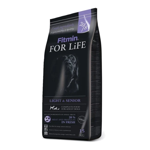 Корм для дорослих собак Fitmin dog For Life Light & Senior з надмірною вагою і літніх собак всіх порід 15 кг (ф9237)