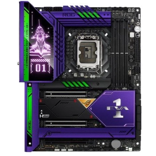ASUS ROG MAXIMUS Z690 HERO EVA: Оперативная память 4xDDR5 6400+ МГц, до 128 ГБ