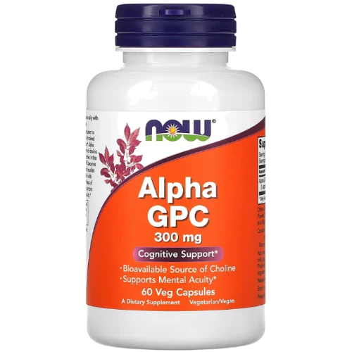 NOW Foods Alpha GPC 300 mg 60 caps