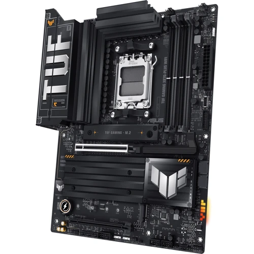ASUS TUF GAMING X870-PLUS WIFI UA: Дополнительно Радиатор на VRM, Поддержка UEFI, Поддержка RAID, Адаптер Wi-Fi