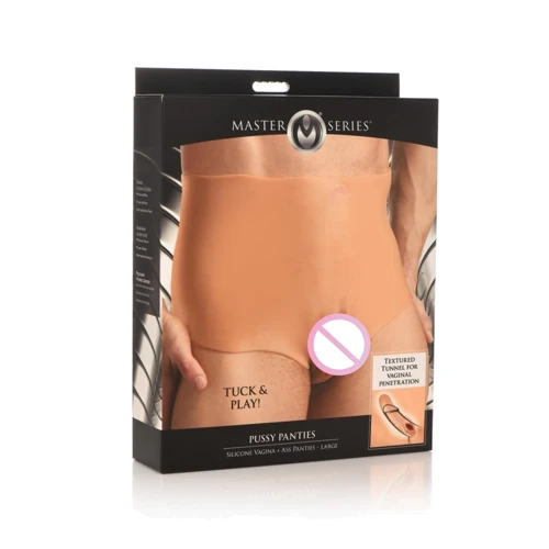 Накладна вагіна Master Series Silicone Vagina + Butt Panties - Small
