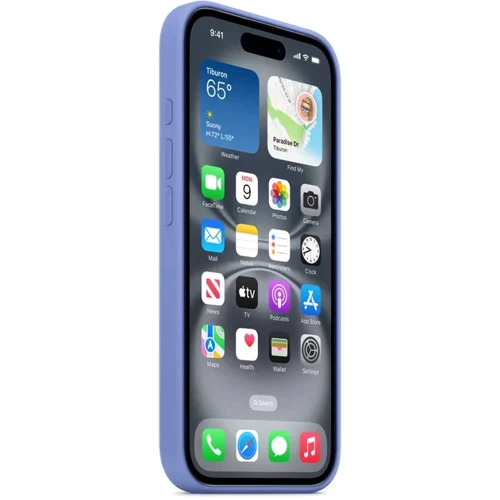 Чехол для iPhone Apple iPhone 16 Silicone Case with MagSafe - Periwinkle (MDGQ4ZM/A) фото 5