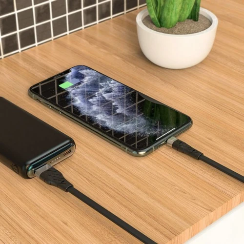 Кабель Hoco USB Cable to Lightning X53 2.4A 1m Black фото 3