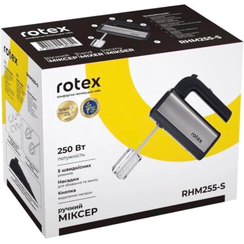 Міксер Rotex RHM255-S: Матеріал корпуса Пластик, Нержавеющая сталь