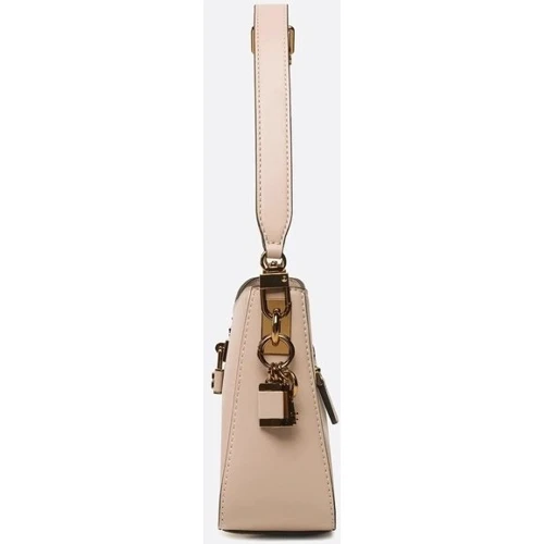 Женская сумка багет GUESS GINEVRA ELITE SHOULDER BAG бежево-розовая (HWVZ8734180-RWO): Пол Женский
