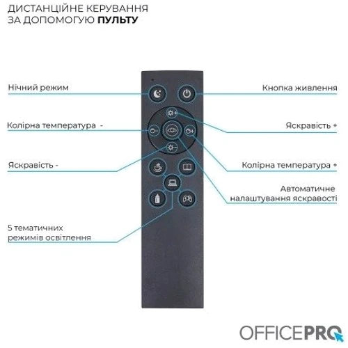 Лампа для монітора Officepro SL210B: Тип джерела освітлення Светодиодная лампа LED