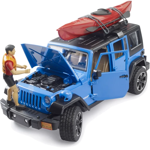 Ігровий набір Bruder Автомобіль Jeep Wrangler Rubicon Unlimited з каяком та фігуркою (02529) фото 4