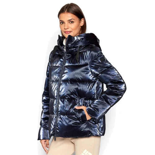 Куртка Woman Jacket Fix Hood 31K2856-M870 44 темно-синя демісезон з капюшоном
